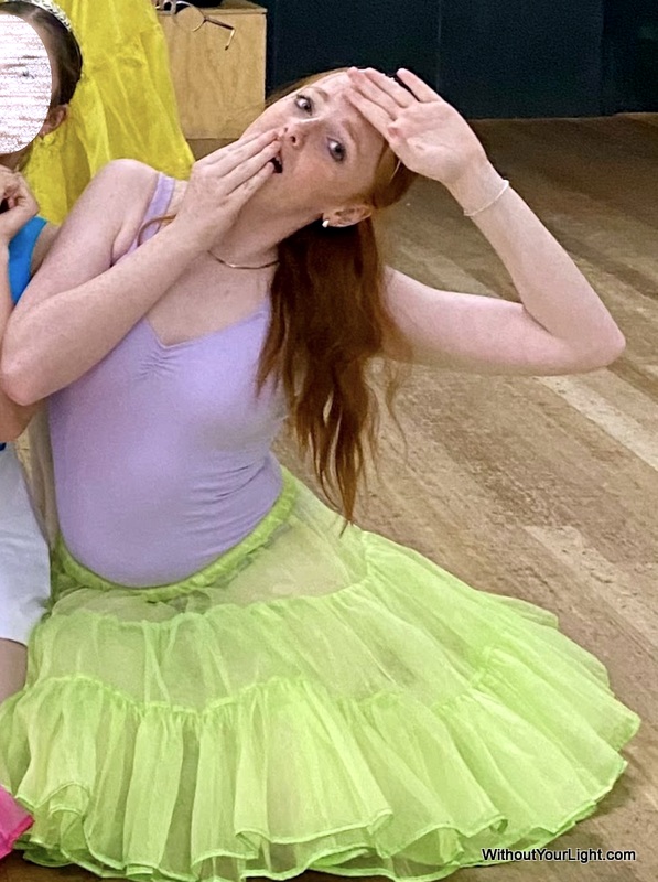 Soraya dressed up at dancing for Halloween last year