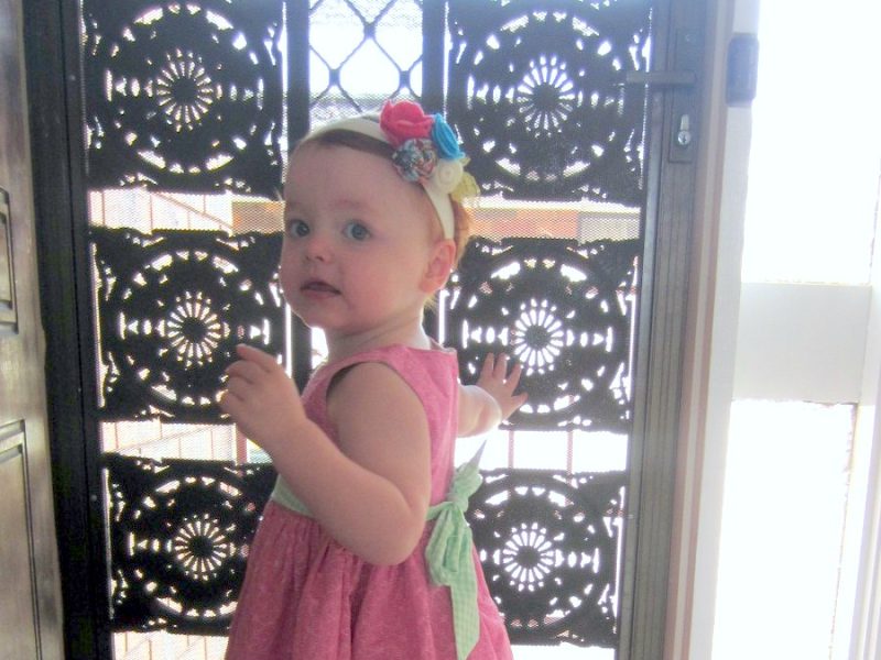 Soraya right before she became a big sister at 21 months